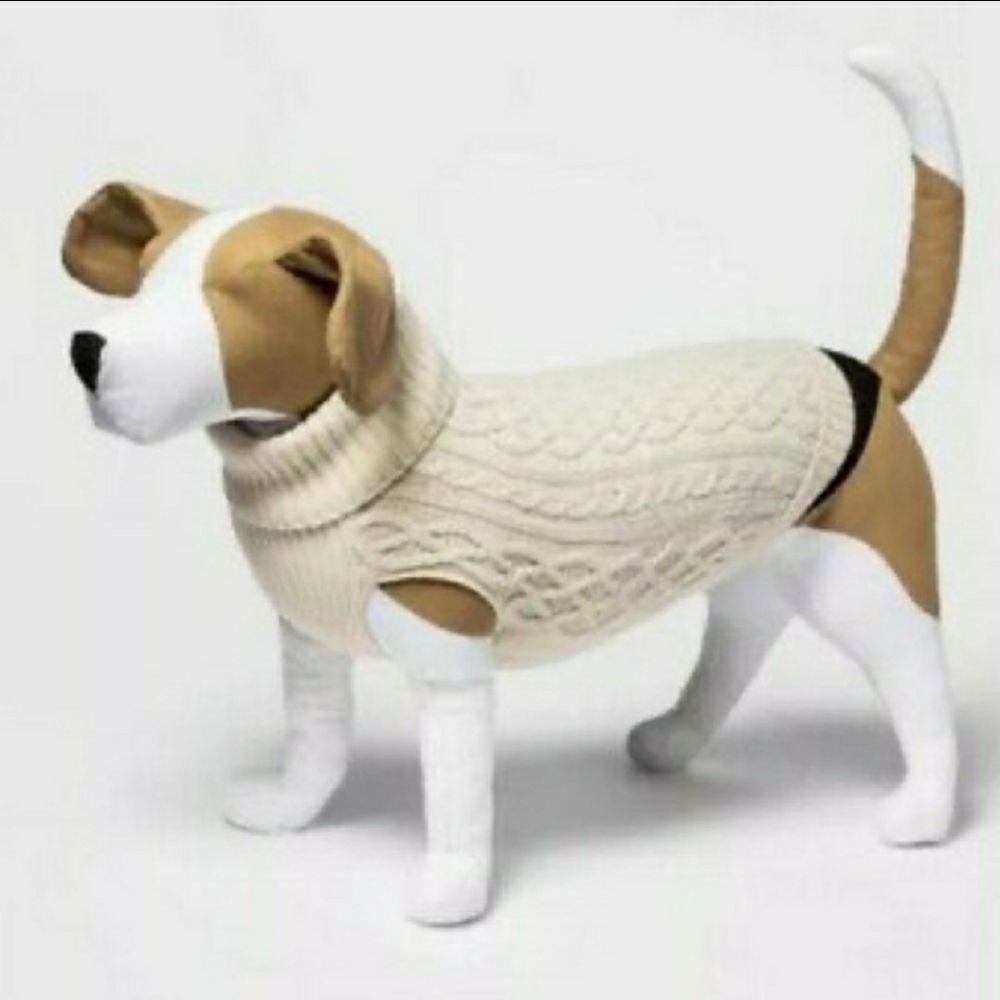Cable Knit Turtleneck Dog Sweater - Boots & Barkley New with Tags - Picture 9 of 9